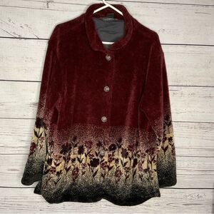 Black Diamond Teddy Fleece Jacket Women's‎ Medium Bears Woodland USA Pockets